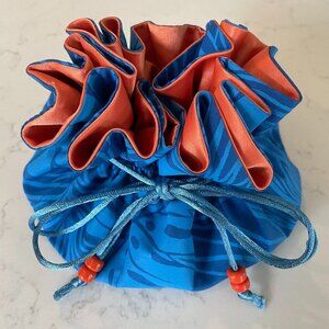 Jewelry Totes Etc. Orig. Design Multi Compartment Jewelry Storage Bag Blue Org